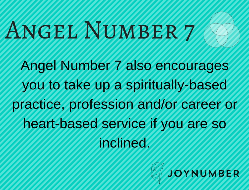 Angel number 7 meaning
