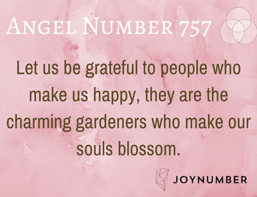 757 angel number love