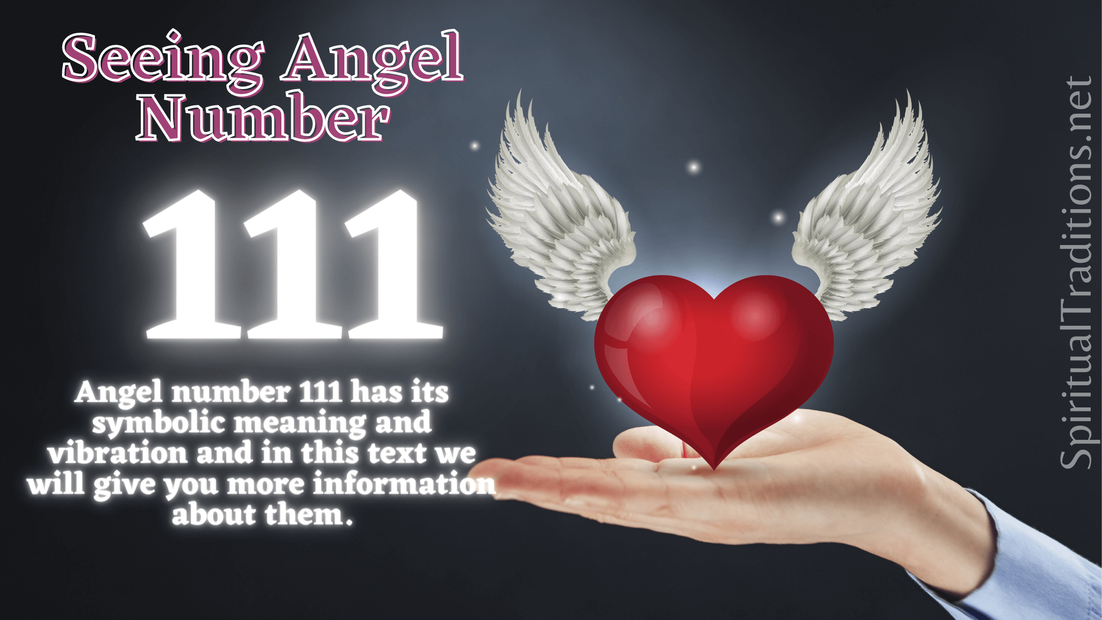 A Hand With A Heart As A Symbol Of Spiritual Meaning Angel Number 111