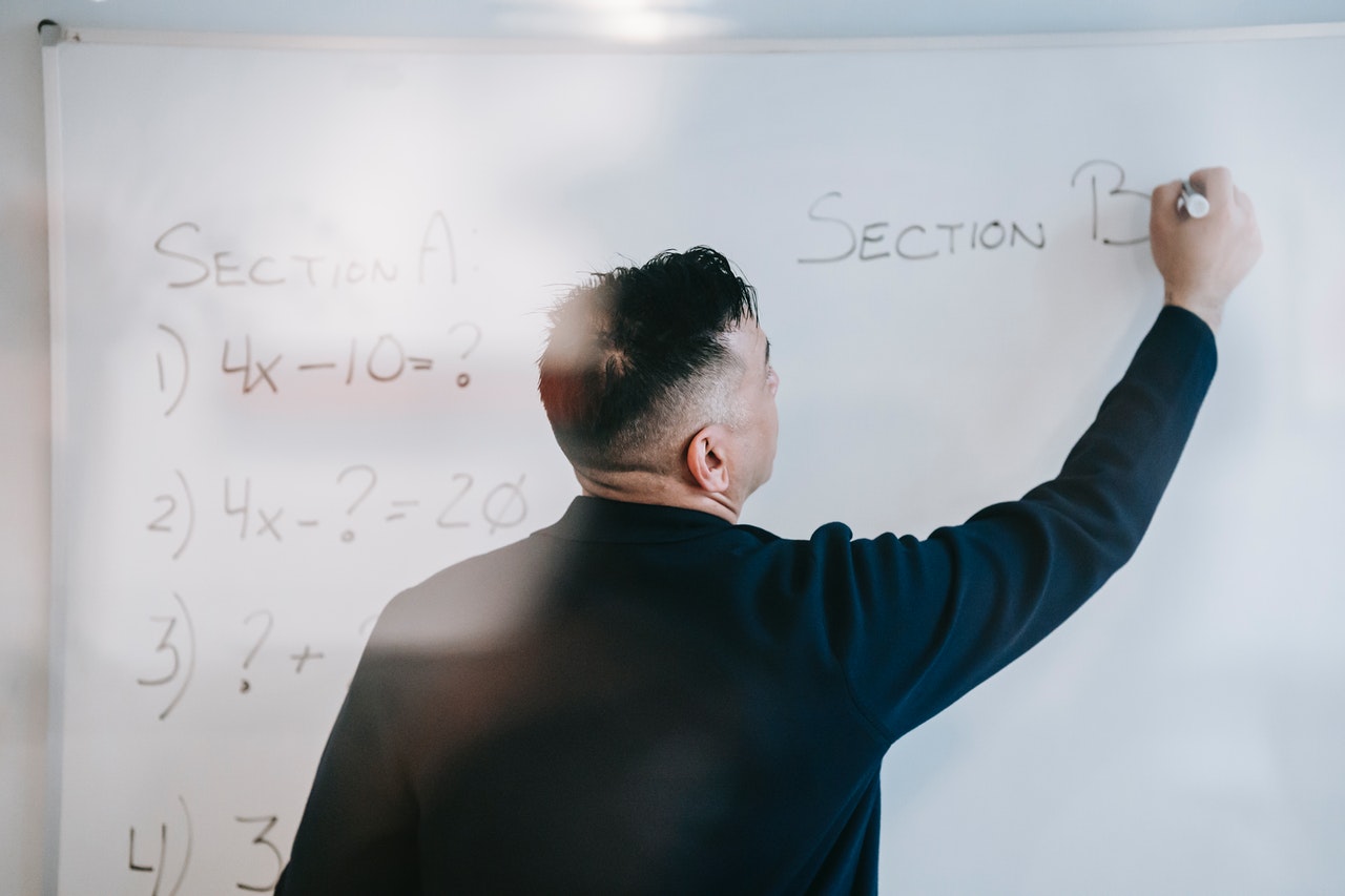 Writing Path Numbers On Whiteboard
