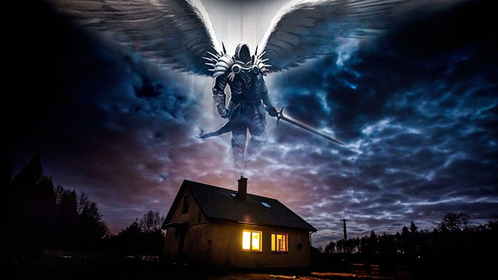 An Angel With Sword